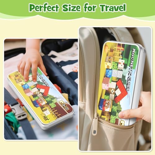 Mini Magnetic Travel Building Blocks: 35 PCS Farm Animals STEM Toys - Image 2