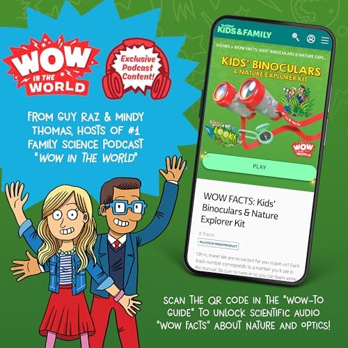 Wow in The World Kids’ Binoculars & Nature Explorer KIT | Look Far, Nature Scavenger Hunt, Specimen Box, Companion Audio Content, Bonus Reusable Science Tool, STEM Toy for Kids 4+ by Thames & Kosmos - Image 6