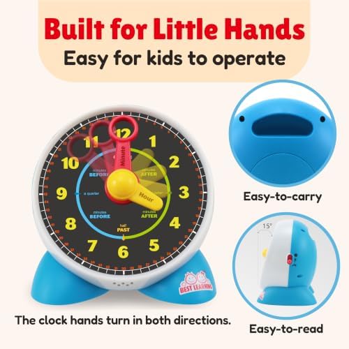 BEST LEARNING Learning Clock - Talking Time Teaching Toy for Kids - Image 6