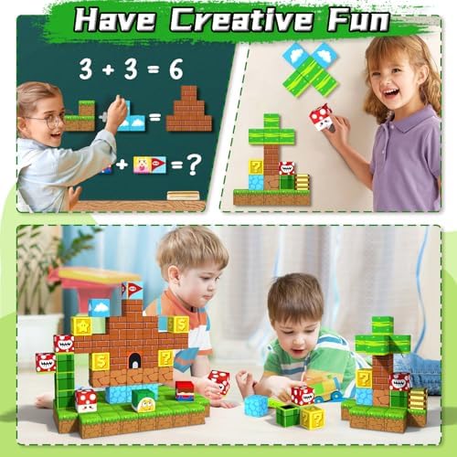 KAEILORU Magnetic Blocks,1.21" Large Magnet Building Block for 3 Year Old - Image 5