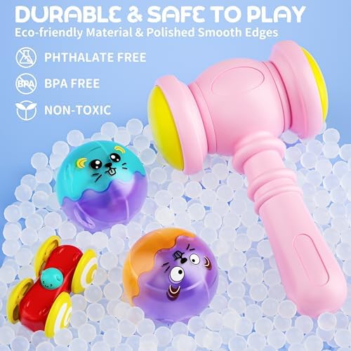 2-in-1 Ball Drop & Car Ramp Race Track Montessori Toy for Toddlers Ages 1-5 - Image 5