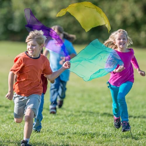 Cikyner Juggling Scarves, 5 Pack Chiffon Scarves | Dance & Sensory Toy - Image 6