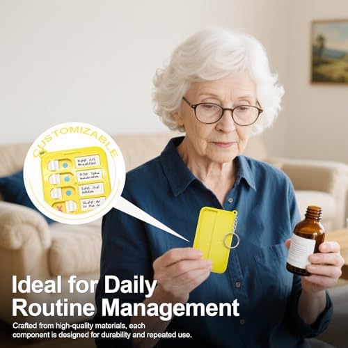 Portable Visual Schedule Keychain for Kids & Adults with, Detachable ADHD Routine & Chore Chart Board - Image 3