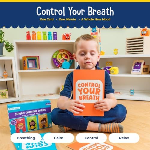 Open The Joy Jumbo Calming Cards, SEL Mindfulness Cards for Kids 3+ - Image 5