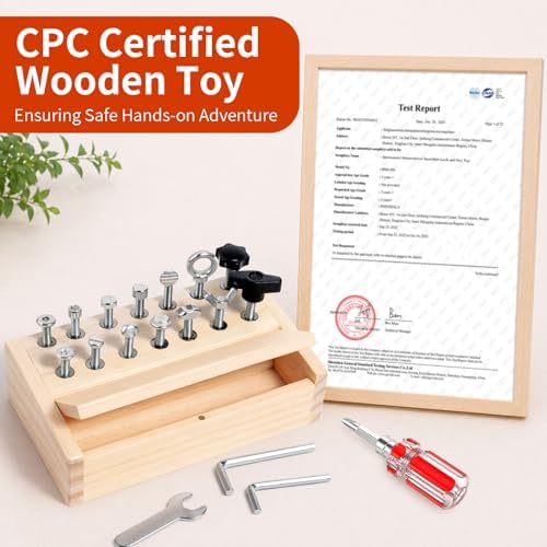 INIFEIDALA Kids Tool Set,Montessori Educational Toys for 3 4 5 Year Old - Image 6