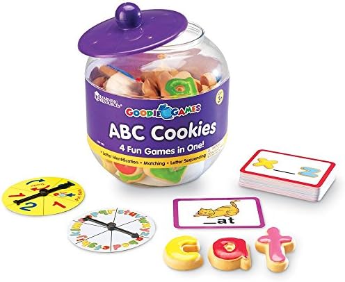 Learning Resources Goodie Games ABC Cookies - Alphabet Letters, Learn to Read and Write, Phonics and Spelling , Fine Motor Skills, Toddler Toys, Kids Games, Manipulatives Preschool Activities by LearningResources