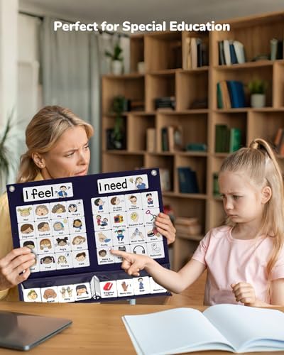CHEFAN Feelings Chart, Calm Down Corner Supplies, Daycare Essentials, Social Emotional Learning Activities, Autism Learning Materials, ADHD Tools for Classroom Daycare & Home - Image 6
