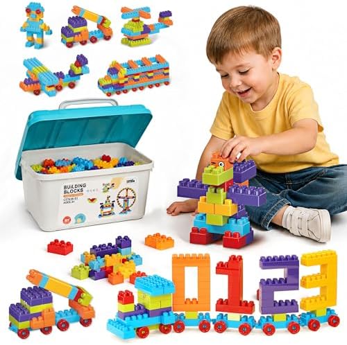 Building Blocks for Toddlers, Kids Interlocking Toys by DIYbee