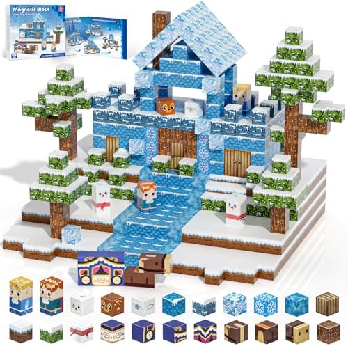 100pcs Magnetic Blocks, Magnetic Blocks for Kids Ages 4-8 by GRYXPOX-BuildMagwonderWorlds