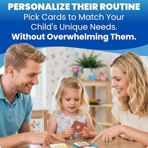 Premium 60 pcs Visual Schedule for Kids with Autism12 bords Black Bag Reward Chart Chore Bedtime Routine Toddlers Timetable Autistic Children Wall Planner Daily ADHD at Home School Learning Materials - Image 2
