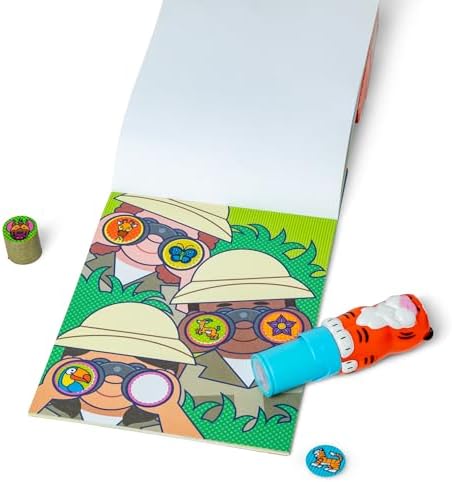 Melissa & Doug Sticker Wow!™ Tiger Bundle: 24-Page Activity Book, Refillable Sticker Stamper, Mini Pad, 500 Stickers, Arts and Crafts for Kids Ages 3+ - Image 4