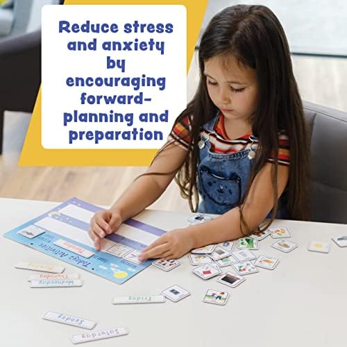 Today's Activities Daily Routine Visual Timetable Magnetic Tile Chart for Children - Image 4