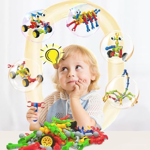 Huaker STEM Building Toys for 3 4 5 6 7 8 Year Old Boys Girls Birthday Gift - Image 5