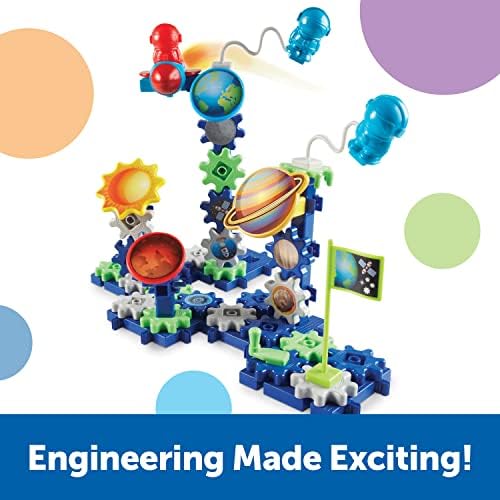 Learning Resources Gears! Gears! Gears! Space Explorers Building Set - 77 Pieces, Ages 4+, STEM Activities, Fine Motor Skills, Toddler Explorer Kit, Science and Construction, Boys and Girls Gifts - Image 3