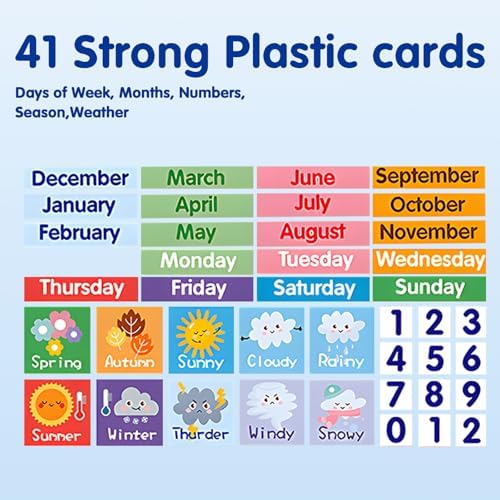 Adena Montessori Magnetic Learning Calendar, 3-6y - Image 3