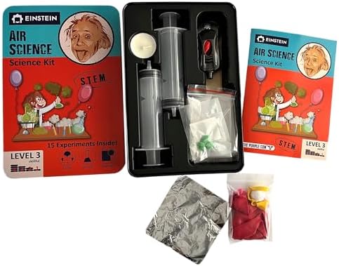 Einstein’s Air Science Kit for Kids. STEM for Boys & Girls Aged 8 and Above. 15 Exciting Experiments Inside. Detailed Picture Guide Included. - Image 2