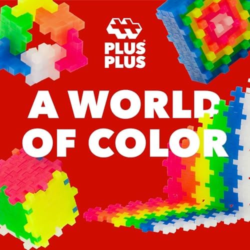 PLUS PLUS 240 Piece Neon Mix - Mini Waffle Blocks, Classroom Must Haves - Image 5
