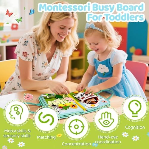 Aurasys Farm Busy Book Montessori Travel Toy for Toddlers - Image 4
