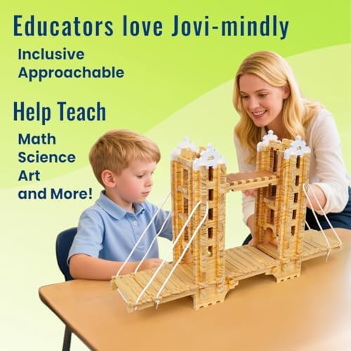 Jovi-mindly＆Notchies 301 PCS Building Block Master Architect Set Create 9+ World-Famous Shapes, Educational Wooden Building Blocks Learning Toys Wood Blocks Puzzles for Kids Ages 8+ Boys and Girls - Image 4