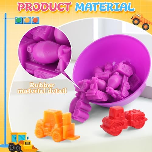 RAEQKS Construction Vehicles Color Sorting, Counting & Stacking Toys - Image 6