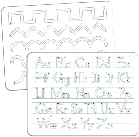 Handwriting Practice Dry Erase Board – ABC Alphabet Tracing for Kids Ages 3-5 | Small Whiteboard for Pre-K, Toddler, Preschool, Kindergarten Learning Activities and Homeschool Supplies “9" x 12" by WEIZHEN