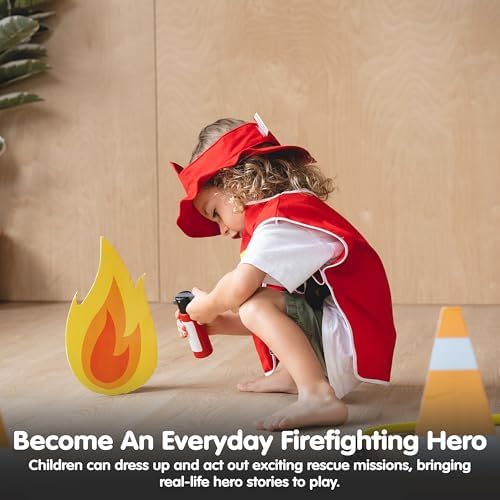 PlanToys® Firefighter Play Set with Pretend Rescue Kit, Helmet & Jacket - Image 5