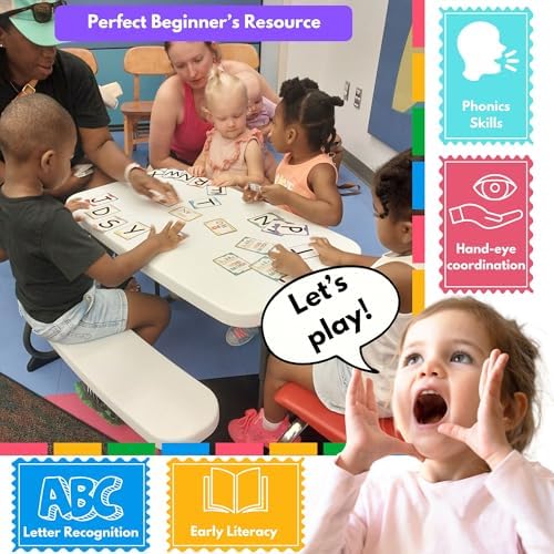 Little Learner Word Match – Phonics and Early Literacy Educational Card Game for Toddlers, Preschoolers, and Kids (2+), Multiplayer, Letter Recognition & Reading Readiness, Fun Learning Activity - Image 2