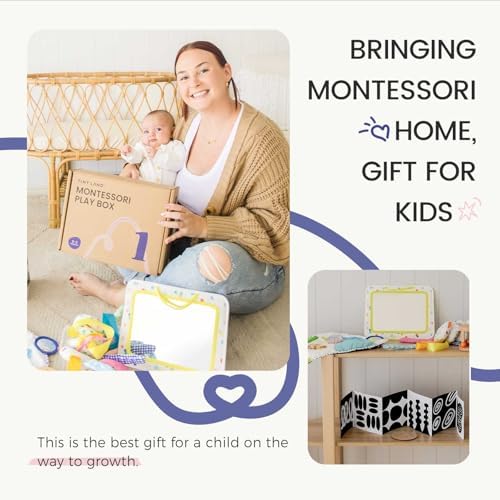 Tiny Land Montessori Baby Toy Set 0-3 Months 5 in 1 Sensory Kit - Image 6