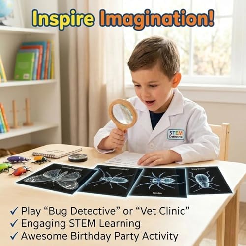 16Pcs Large A4 Insect & Animal X-Rays for Kids – Bug Science Kit & Light Table Accessories, Classroom & Homeschool Science Unit, Pretend Play Bug Scientist Detective, Bug-Themed Birthday Party Favors - Image 4