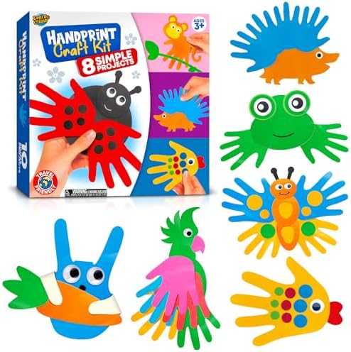 Arts and Crafts Kit for Toddlers Ages 2, 3, 4, 5 Years. Easy Animal Crafts for Kids by LearnClimb