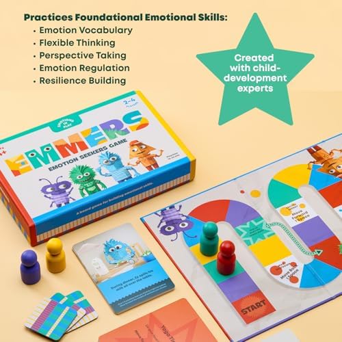 Emotional Learning Game & Books Bundle – Emotion Seekers Board Game + 3 Hardcover Children Books to Teach Social Skills, Emotion Regulation & Empathy – Educational Gift – Ages 4+ - Image 4