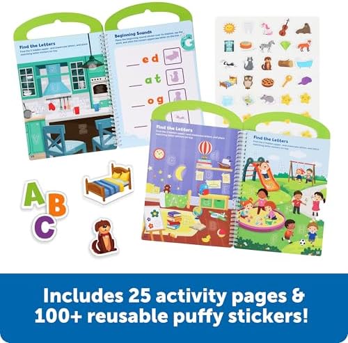 Learning Resources Skill Builders Smart Stickers Letters & Phonics - Reusable Sticker Books for Kids, Preschool Activity Book, Toddler Learning Activities, Educational Stickers - Image 3