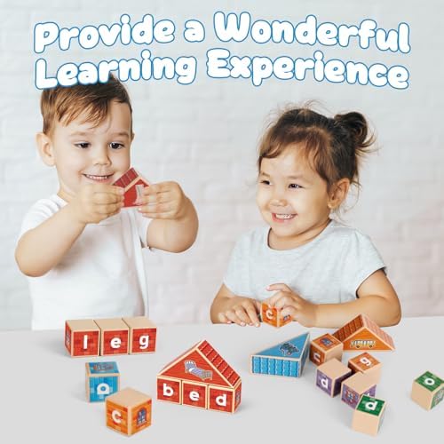 Edulok CVC Word Games, Phonics Game for Kids, Spelling Games, Preschool Learning Activities, Building Blocks for Toddlers, Learn to Read, English Learning Tools, Kindergarten Classroom Must Haves - Image 4