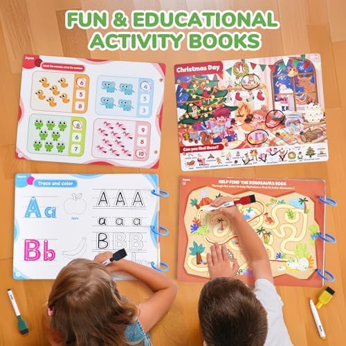 JoyCat Preschool Learning Activities Set (2-Pack) for Toddlers & Kids 3-5 - Image 6