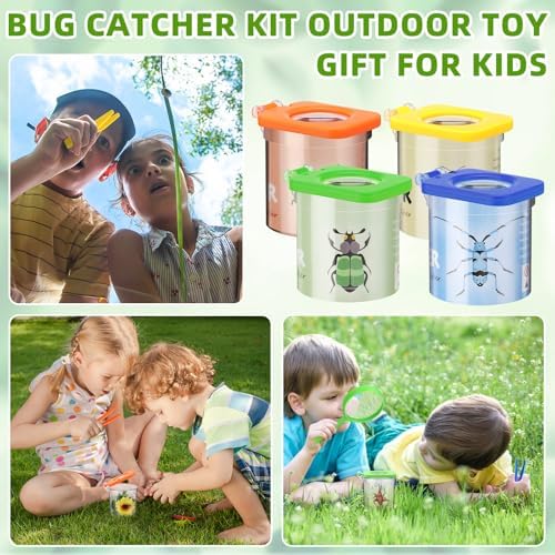 Halloscume 36 Pcs Insert Bug Viewer for Kids Magnifying Insect Box Bug Catcher Magnifier Container Critter Collection Kit Insect Cage Jar for Children Science Nature Exploration Tool - Image 6