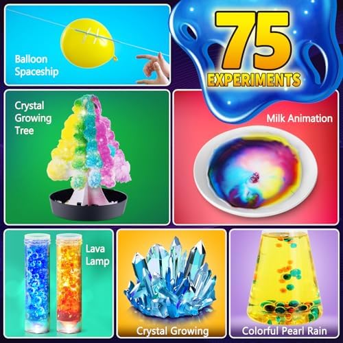 75 Experiments Science Kit for Kids, Chemistry Set, S.T.E.M Toys - Image 2