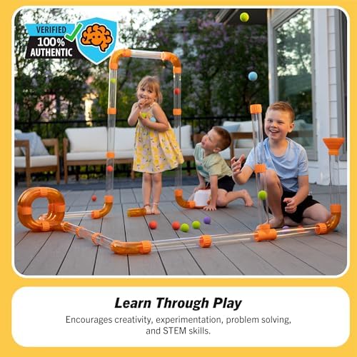 Fat Brain Toys The Original Air Toobz, Air-Powered STEM Building Toys for Kids & Teens, Kids Building Toys, STEM Toys for 3+ Year Old - Image 3