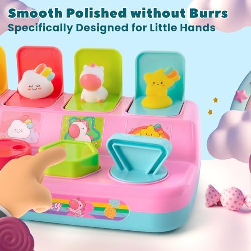 Tovol Zerky Montessori Pop Up Cause & Effect Toddler Toy for 1-3 Years Old - Image 2