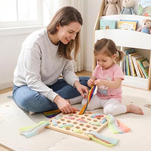 Eray Montessori Wooden Lacing & Weaving Board, Fine Motor Toy for Kids 3+ - Image 4