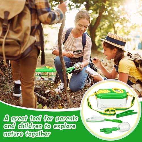 Halloscume 4 Sets Bug Catcher for Kids Insect Catching Kit, Green - Image 6