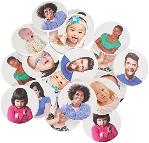 Kaplan Early Learning Emotion Tiles Set of 20 - Real-Image Tiles Depicting a Variety of Feelings - Image 2