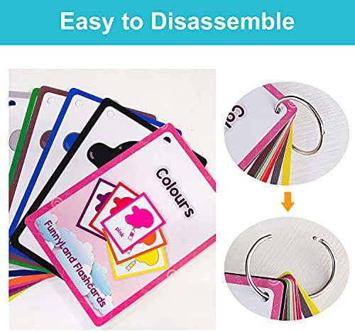 Lilias Colors Flash Cards, Toddler & Preschool Learning Toys, Kindergarten Learning Supplies, 4.3 x 3.14 Inch, 12 Cards in Set - Image 4