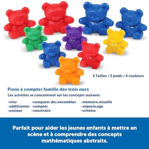 Learning Resources Three Bear Family Counters - Image 5
