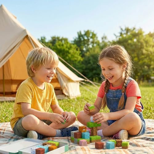 200PCS Magnetic Blocks Magnet Building Cubes Birthday Gifts for Kids - Image 7