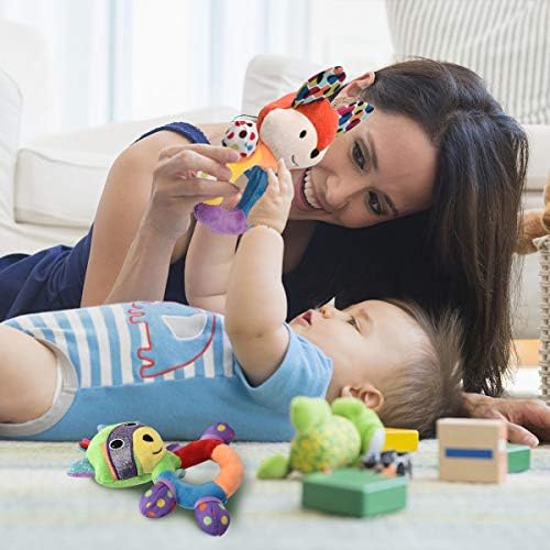 HAHA Baby Soft Rattles & Plush Rings Teething Toys for 0-6 Months Newborns - Image 5