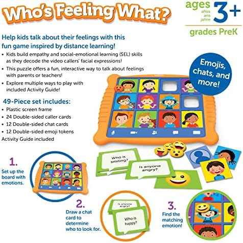 Who's Feeling What? ,Social Emotional Learning Games, Communication Games for Kids, Emotion Toys, Feeling Toys for Kids, 49 Pieces, Age 3+ - Image 5