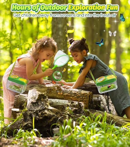 Bug Catcher for Kids, 22 PCS Bug Catching Kit with Bug Collector Toy Bugs - Image 2