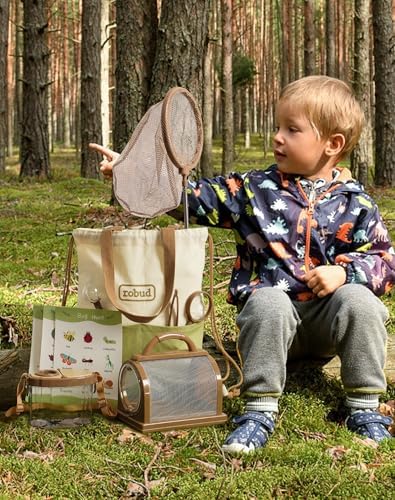 ROBUD Bug Catcher for Kids, Bug Catcher Kit with Bag Kit, Outdoor Exploration Set for Camping, Montessroi Toy for Kids Coming Closer to Nature，WRP07 - Image 2
