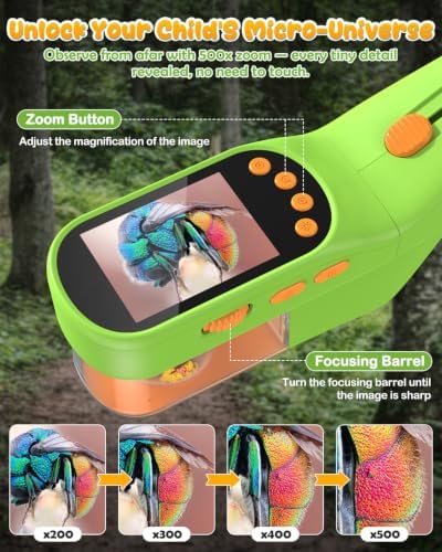 Bug Catcher for Kids,Kids Microscope,3-in-1 Insect Catching Kit for Kid - Image 3