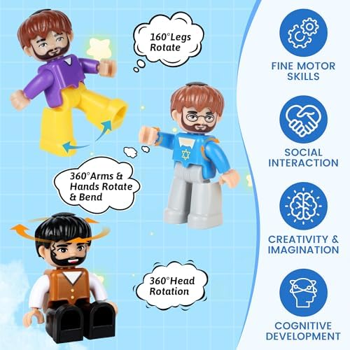 12PCS Large Magnetic People for Magnetic Tiles Compatible with Lego - Image 4